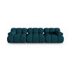 SOFA modular Bellis aus 3D-Stoff marineblau 3 Sitzplätze - Blau, Textil (94/70/282cm) - Micadoni