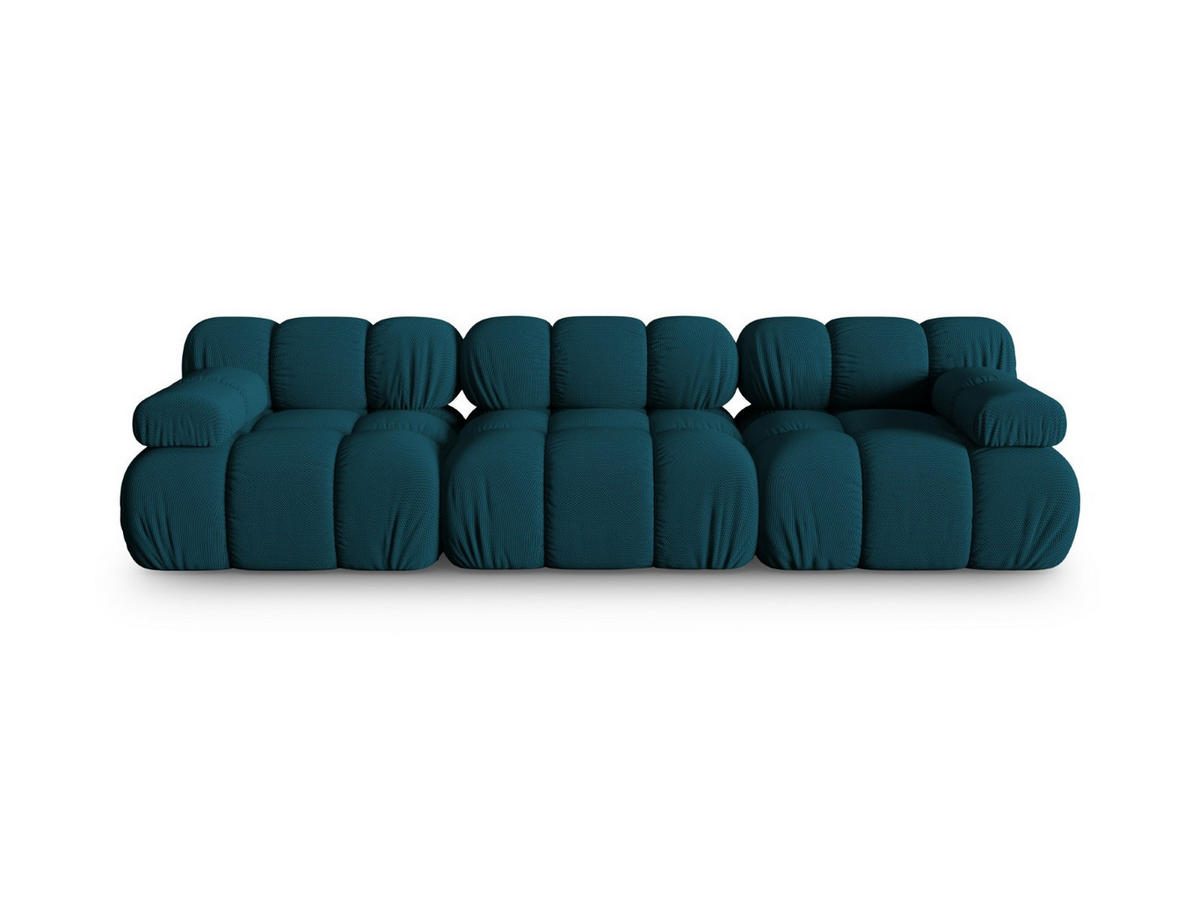 SOFA modular Bellis aus 3D-Stoff marineblau 3 Sitzplätze - Blau, Textil (94/70/282cm) - Micadoni