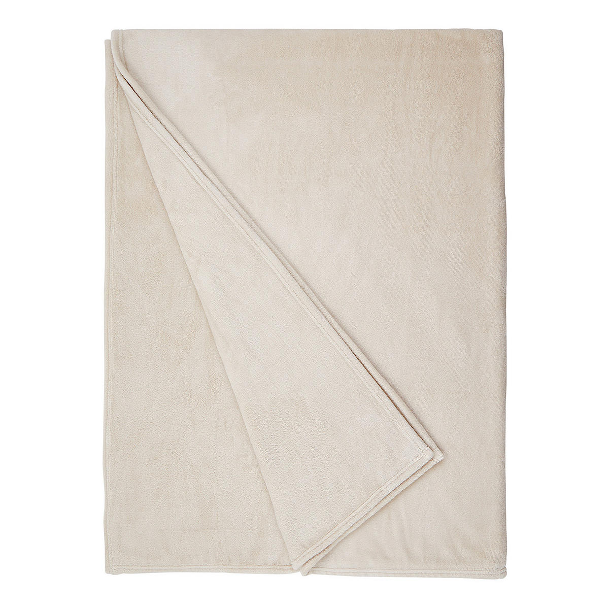 FLEECEDECKE Lazy Days - Beige, Textil (150/200cm) - Butlers