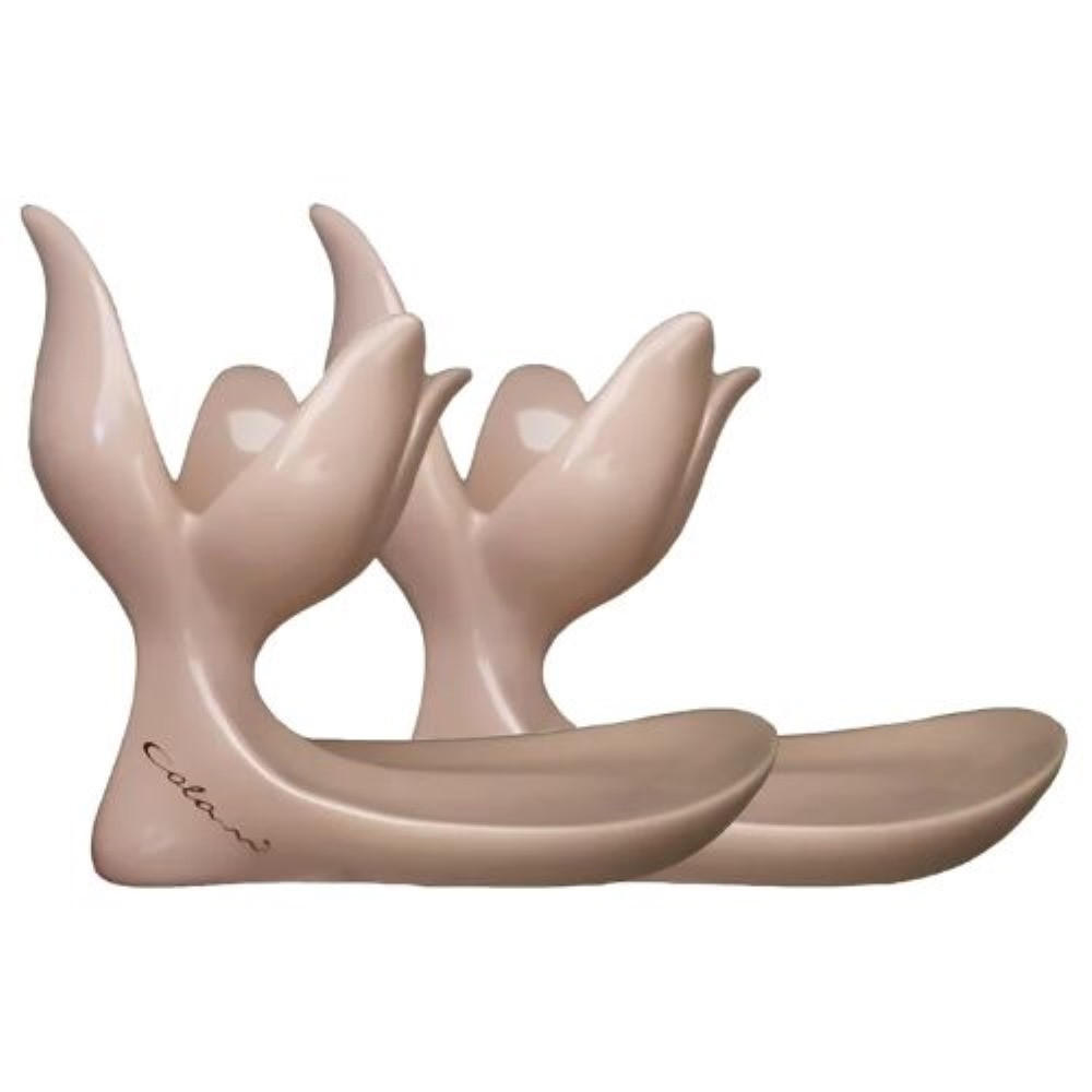 EIERBECHER Set 2 tlg. sand - Beige/Creme, Keramik (7/9/12cm) - Luigi Colani Porzellan