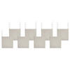 GARTENSTUHLKISSEN 8er-Set Taupe 46/46 cm Sassari Premium - Taupe, Textil (46/5/46cm) - Beliani