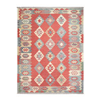 HANDWEBTEPPICH Gashgai Kelim Rot 232/180 cm Schurwolle - Rot, Textil (180/232cm) - Looma