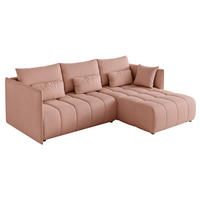 ECKSOFA CLEO mit Schlaffunktion und Bettkasten Rosa - Rosa, Holzwerkstoff/Kunststoff (245/180cm) - Idohome