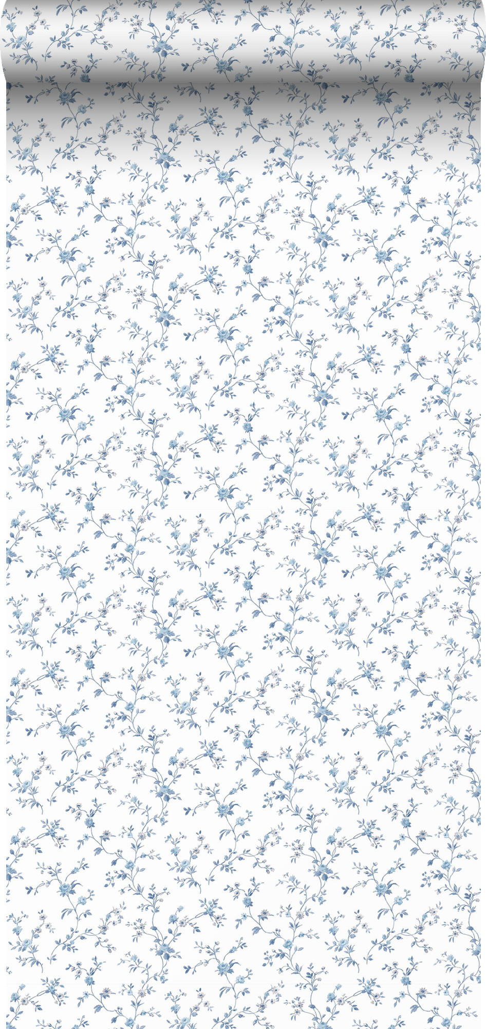 TAPETE Blumen 53 cm x 10 m - Blau, Papier (53/0.1cm) - Sanders & Sanders