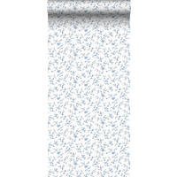 TAPETE Blumen 53 cm x 10 m - Blau, Papier (53/0.1cm) - Sanders & Sanders