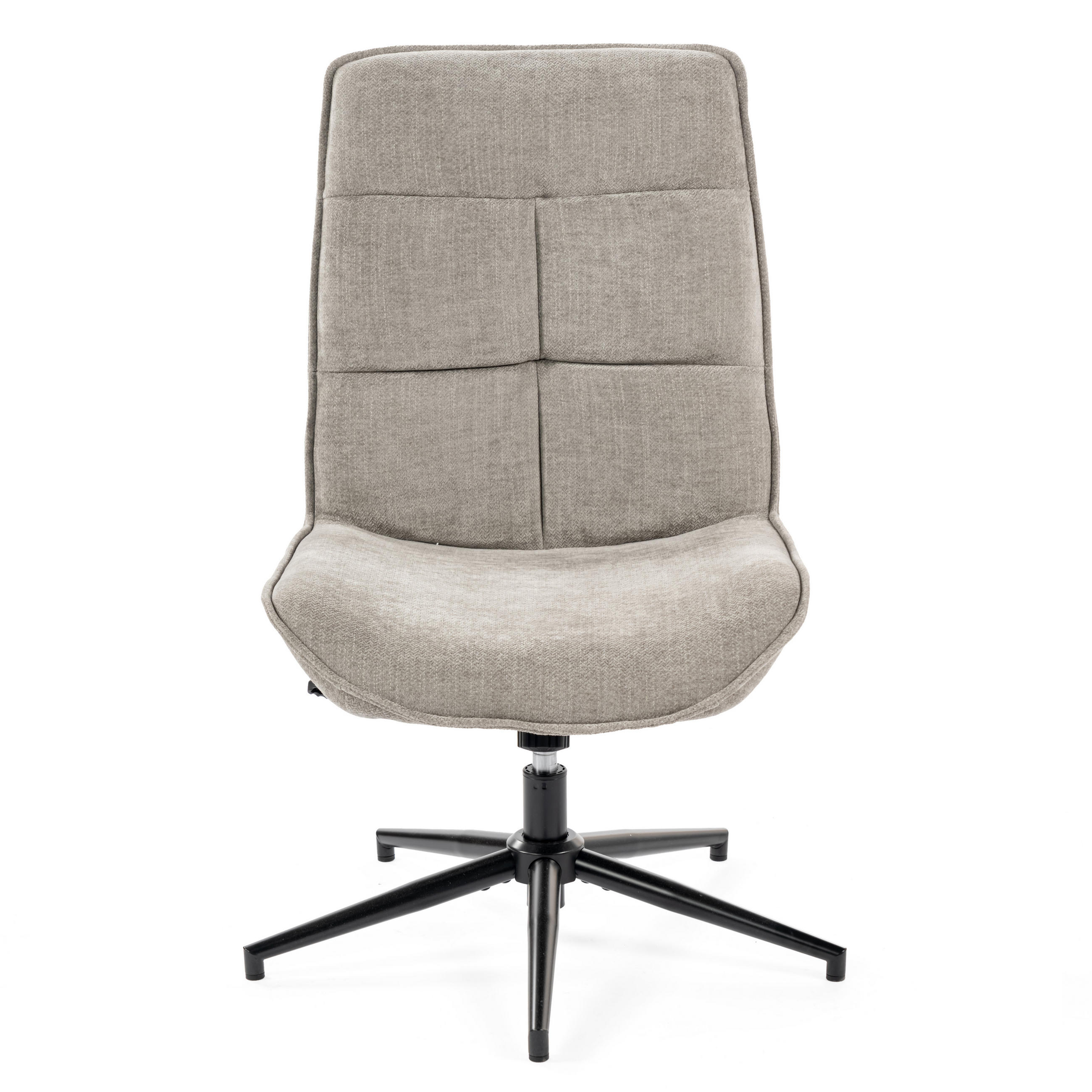 SESSEL Grauer Drehstuhl - Grau, Metall (61/95/67cm) - Meubles Cosy