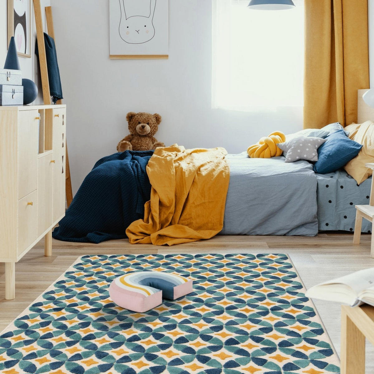 TEPPICH für Innen und Außen blau - Blau, Textil (120/170cm) - AFK Living