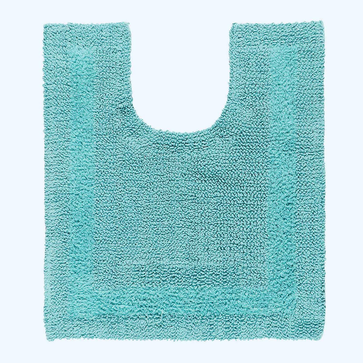 BADGARNITUR 2-tlg. Badematte & WC-Vorleger, 100% Baumwolle - Blau, Textil (80/50cm) - Homescapes
