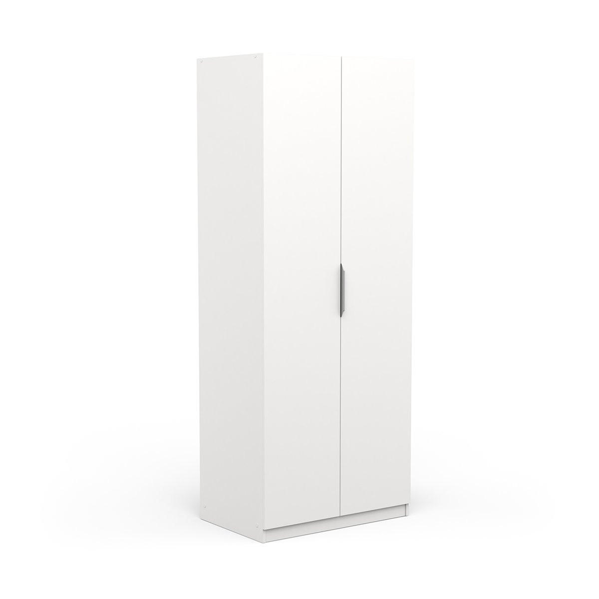 SCHRANK, 2 Türen - GHOST - Weiß - 79,4 x 51,1 x 203 cm - Weiß, Holz (51.1/203/79.4cm) - Demeyere