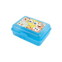 BROTDOSE Spongebob Schwammkopf Allover Türkis 17,5 x 12,8 x 6,9 cm - Türkis, Kunststoff (17.5/6.9/12.8cm)