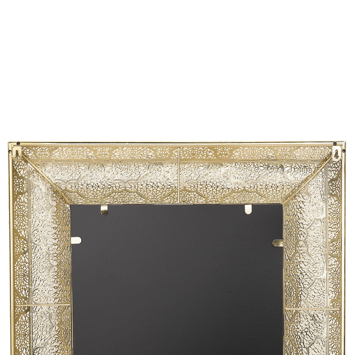 WANDSPIEGEL gold quadratisch 60/60 cm Plerin - Goldfarben, Metall (60/60/4cm) - Beliani