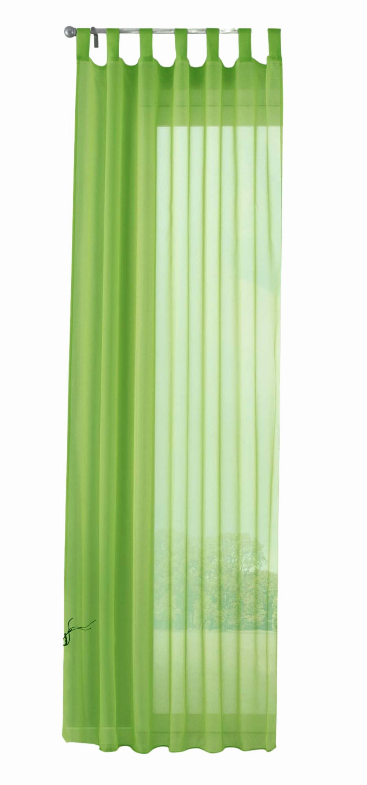 SCHLAUFENSCHAL PULA HxB 225x140 cm Apfelgrün - Hellgrün, Textil (140/225cm) - Gardinenbox