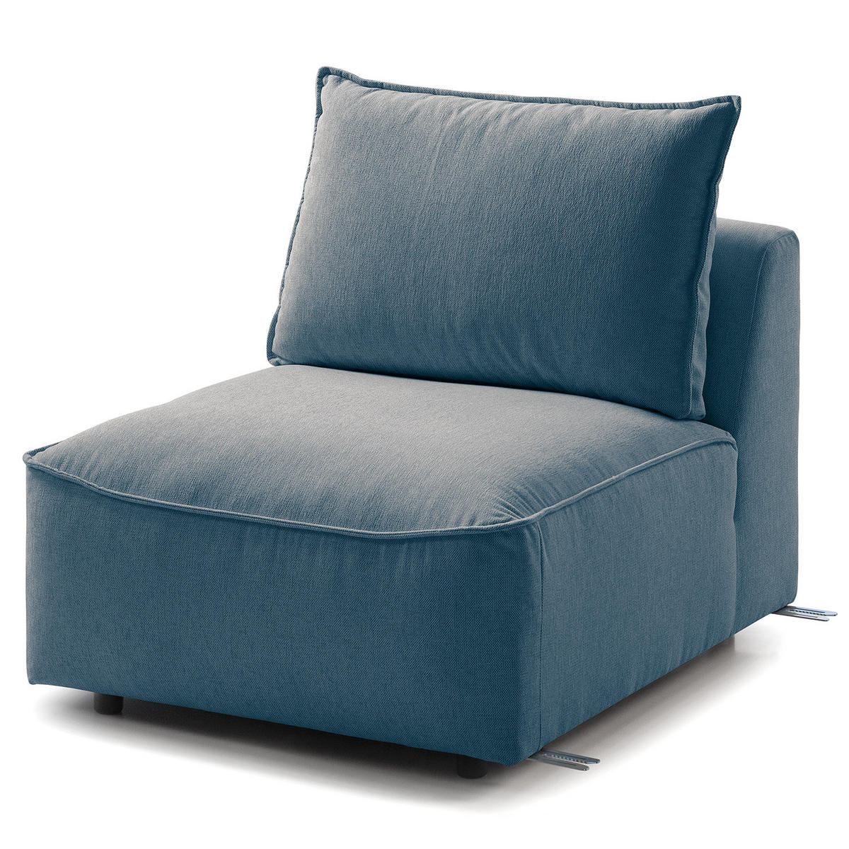 MODULSESSEL - Blau, Holz/Textil (80/82/99cm) - home24