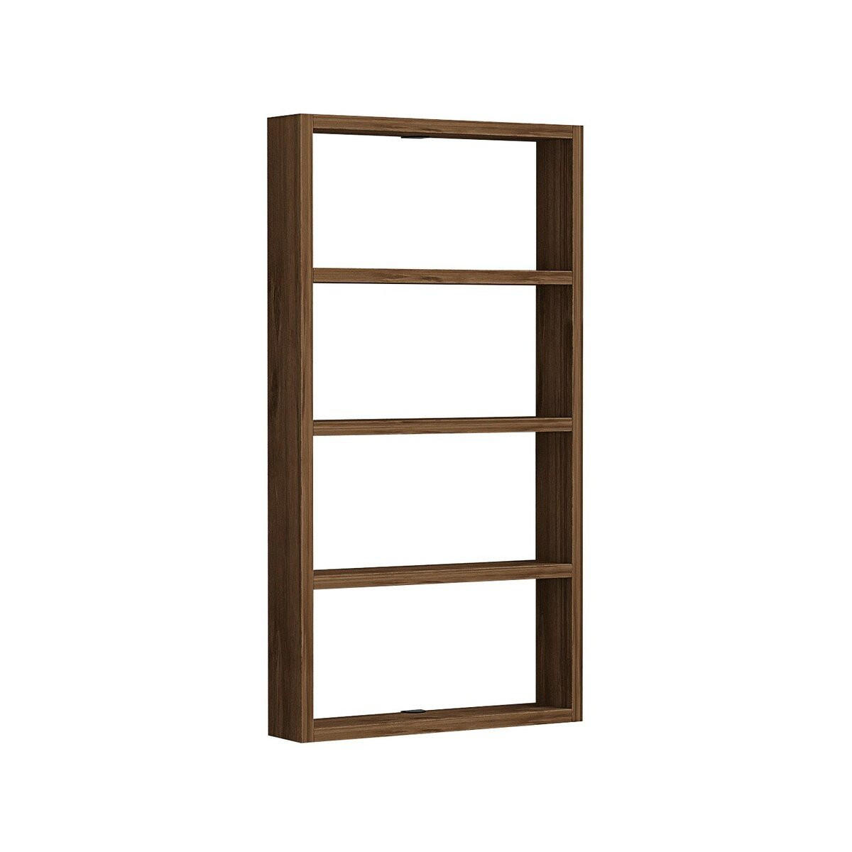 WANDREGAL mit 4 Ablagen - lya 43,2/9/80 cm - Naturfarben, Holzwerkstoff (9/80/43.2cm) - Calicosy