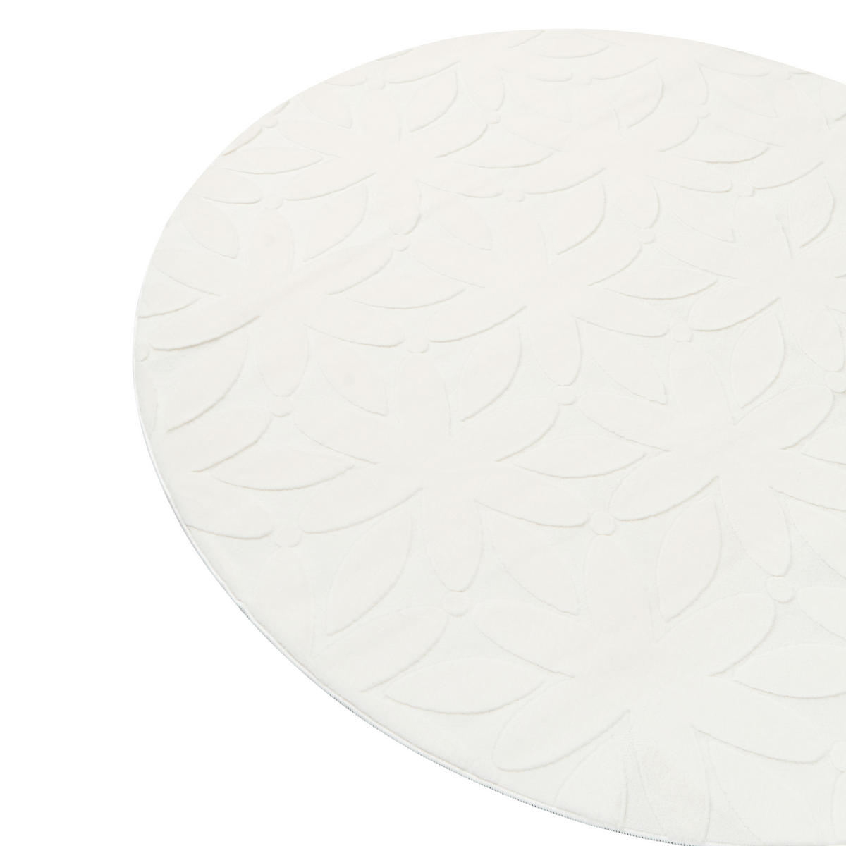 KOBEREC Krémově bílý 160 cm Hood - bílá/krémová, textil (160/160cm) - Beliani