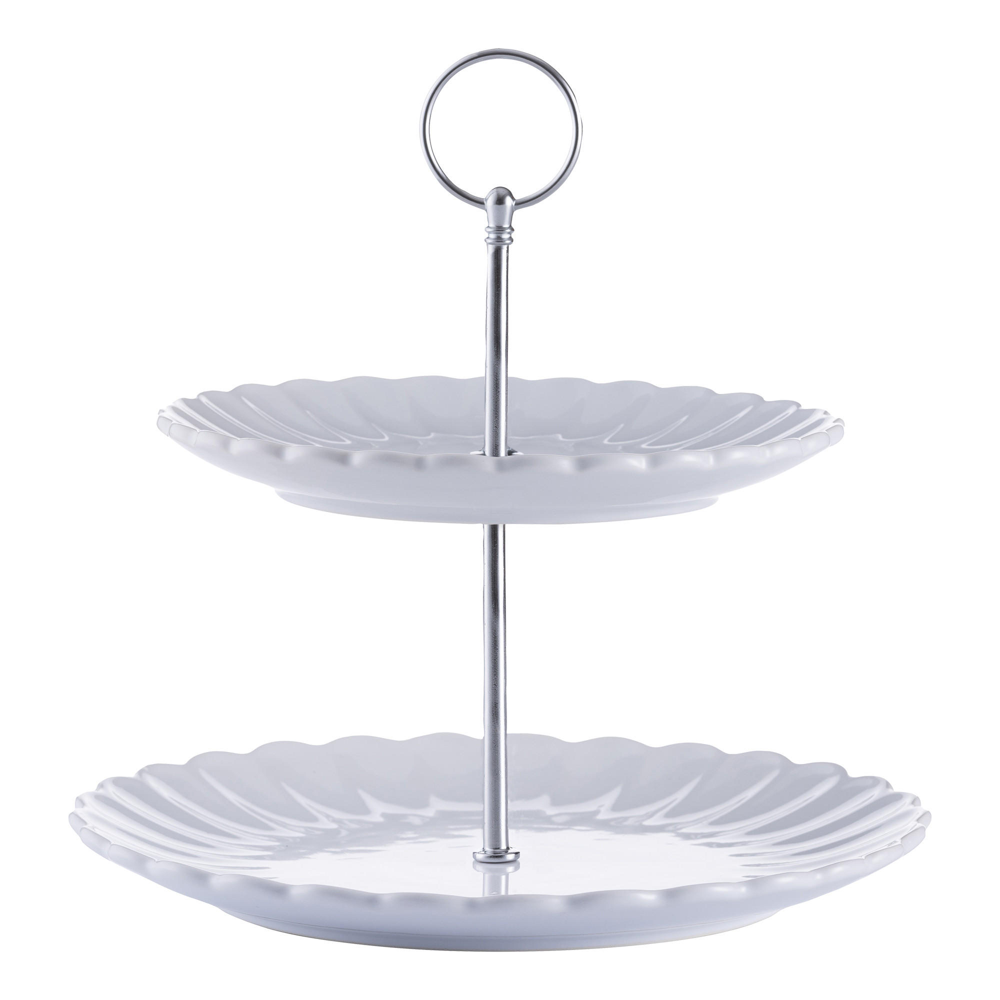 KEKS - ETAGÉRE LUXE, WEISS - Weiß, Keramik (24/4cm) - Price & Kensington