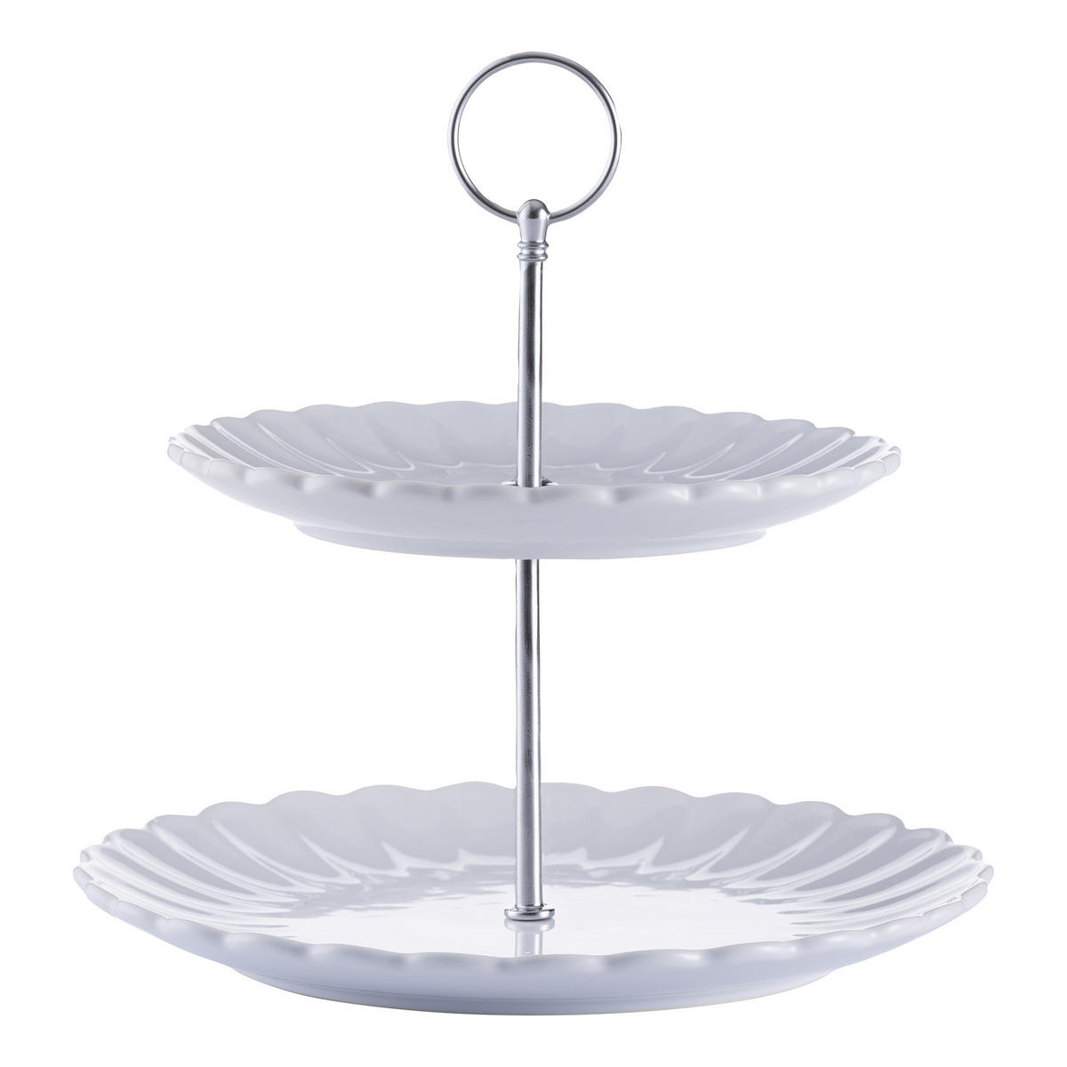 KEKS - ETAGÉRE LUXE, WEISS - Weiß, Keramik (24/4cm) - Price & Kensington