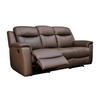 RELAXSOFA Leder 3-Sitzer - Braun - EVASION - Braun, Leder (96/100/205cm) - Vente-Unique