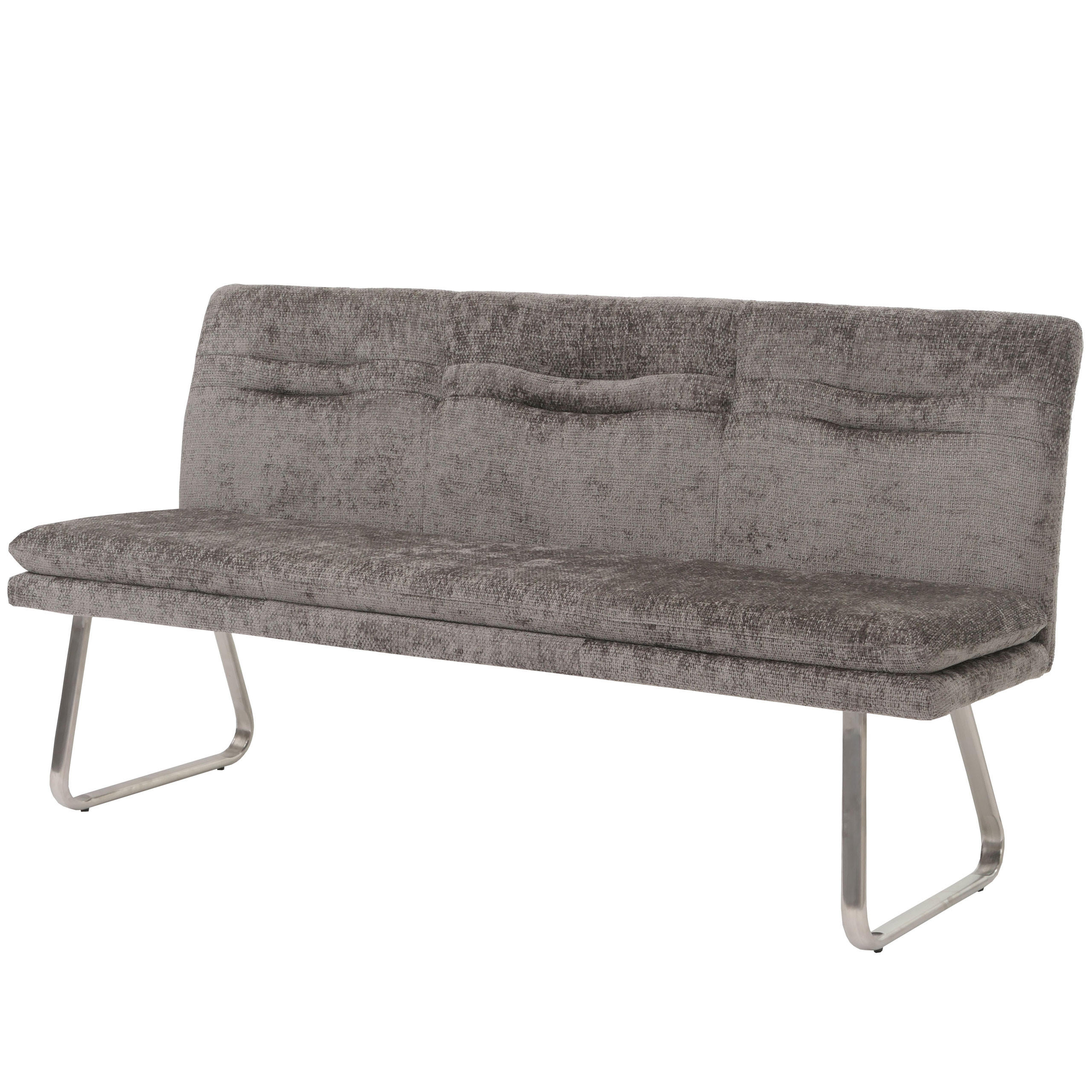 SITZBANK Grau - Grau, Textil (180/93/58cm) - MCW