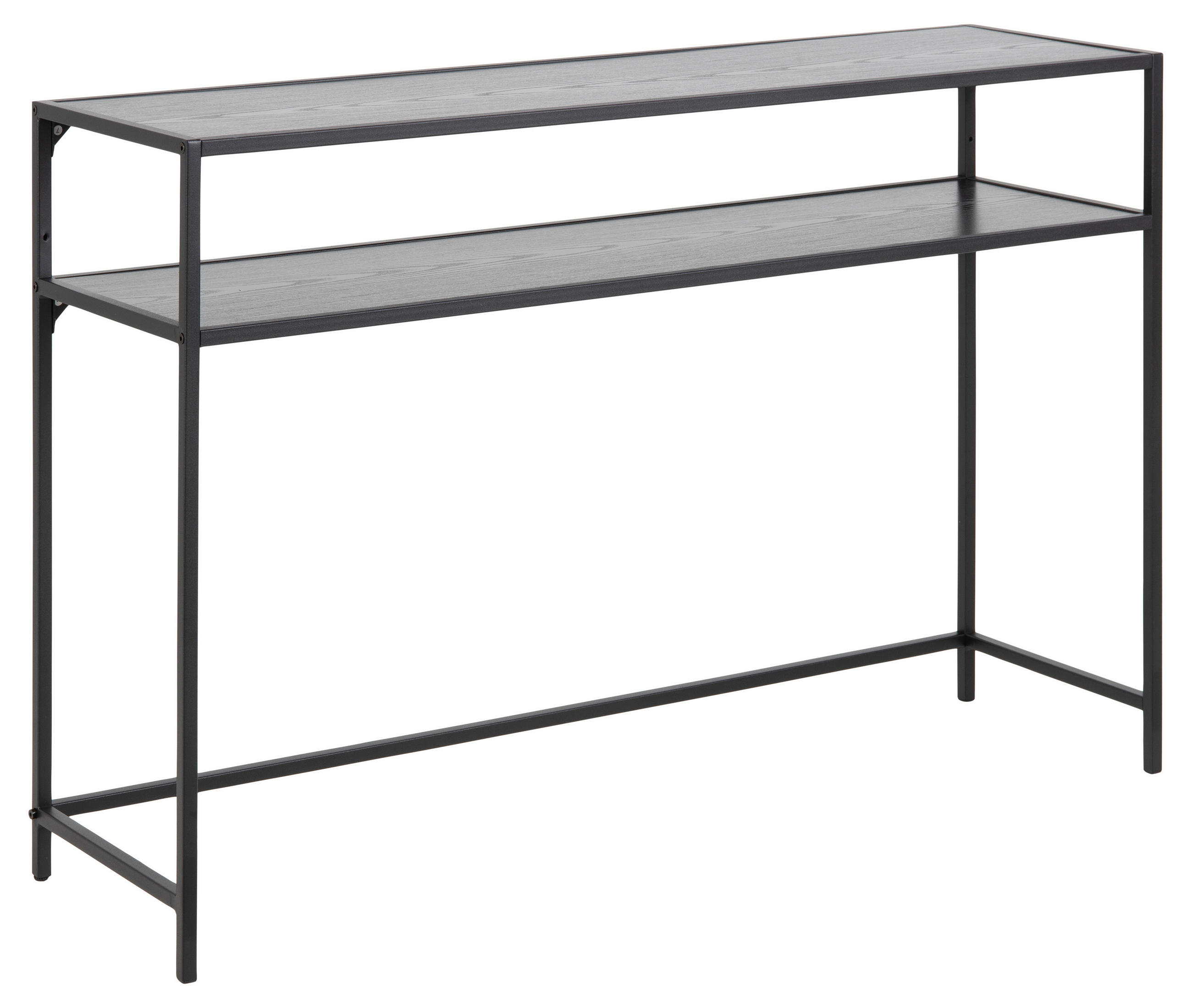 KONSOLENTISCH, Sea, Schwarz, Spanplatte melamin, 120 x 35 x 79 cm - Schwarz, Holzwerkstoff/Metall (35/120/79cm) - ebuy24