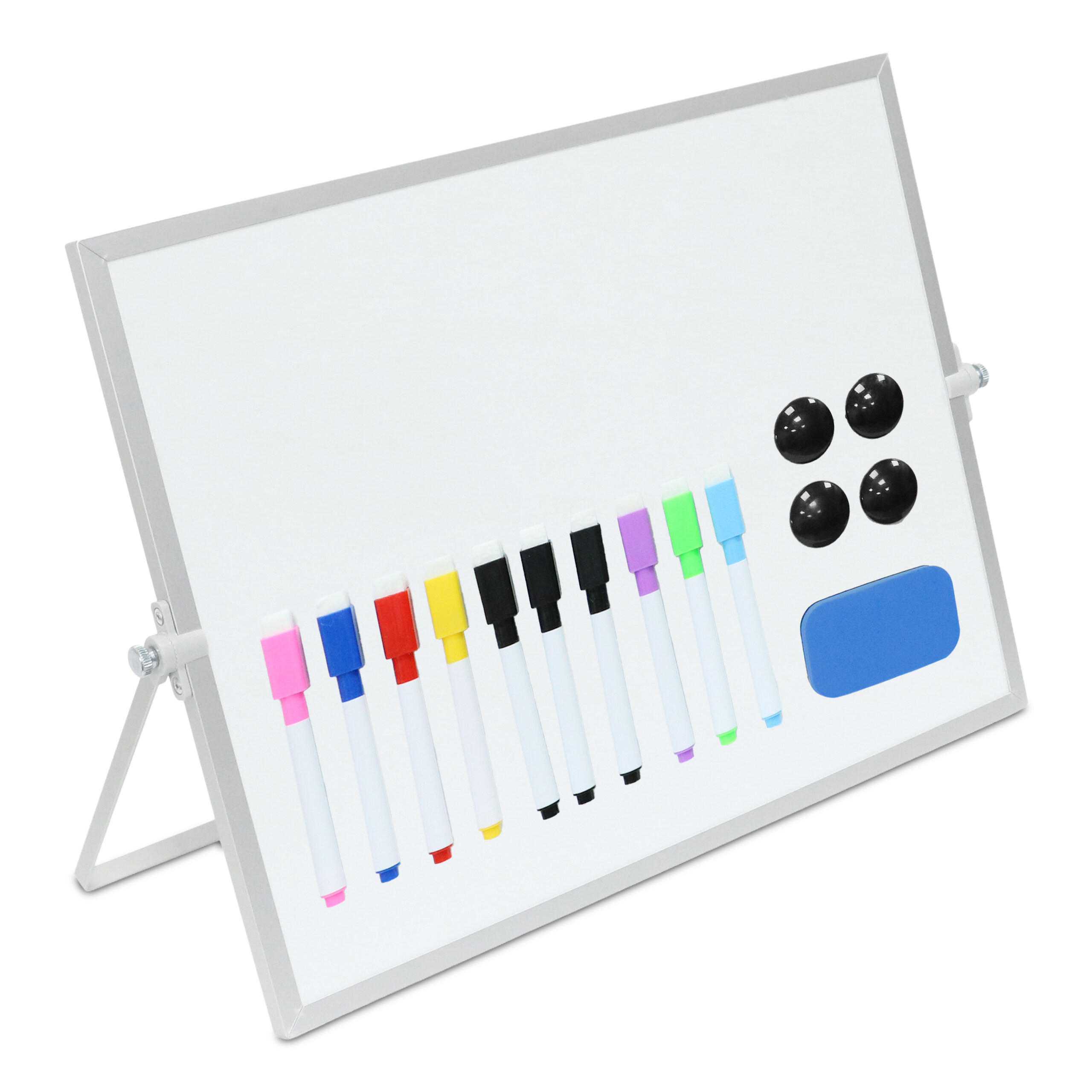 WHITEBOARD - Weiß, Kunststoff/Metall (40/30/2cm) - Relaxdays