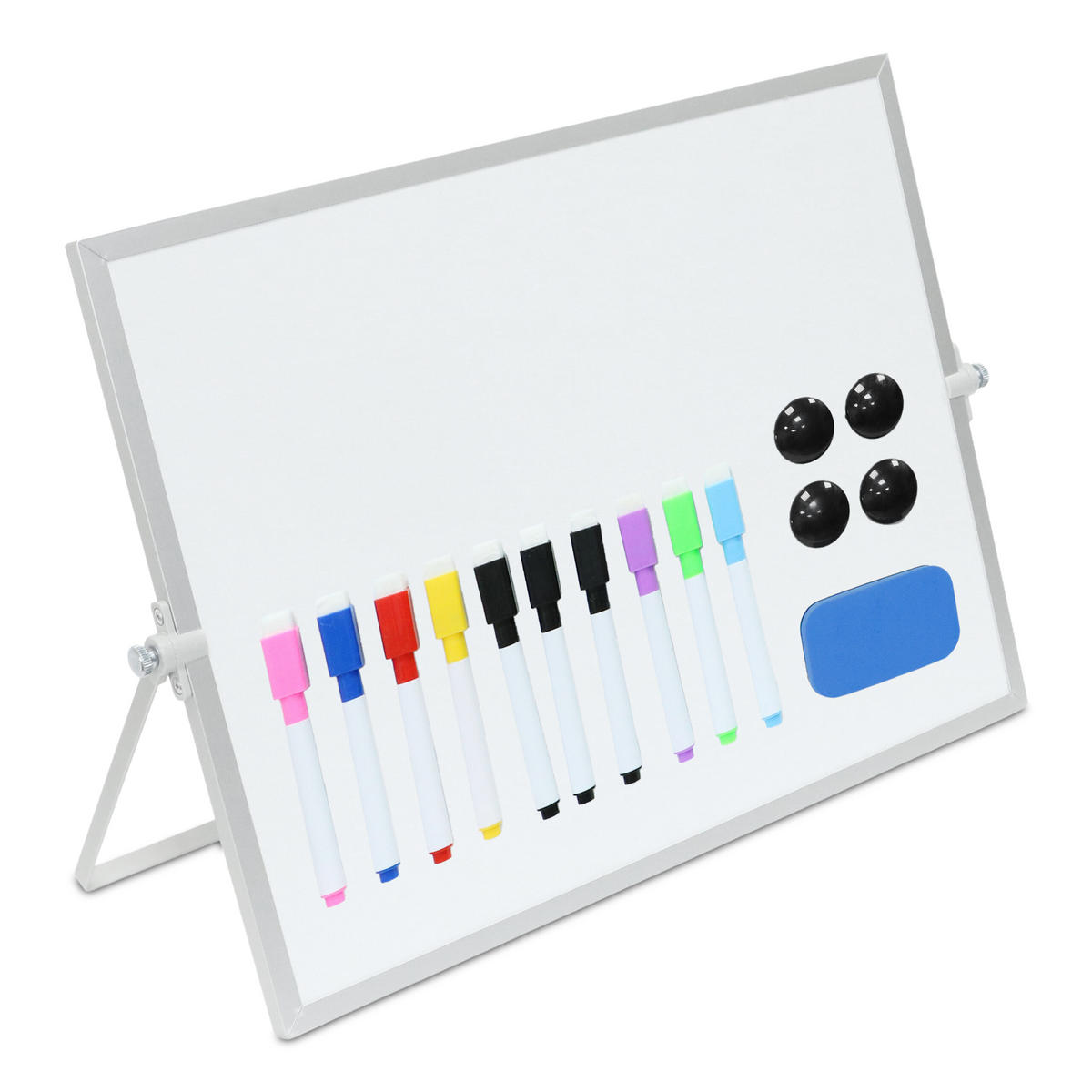 WHITEBOARD - Weiß, Kunststoff/Metall (40/30/2cm) - Relaxdays