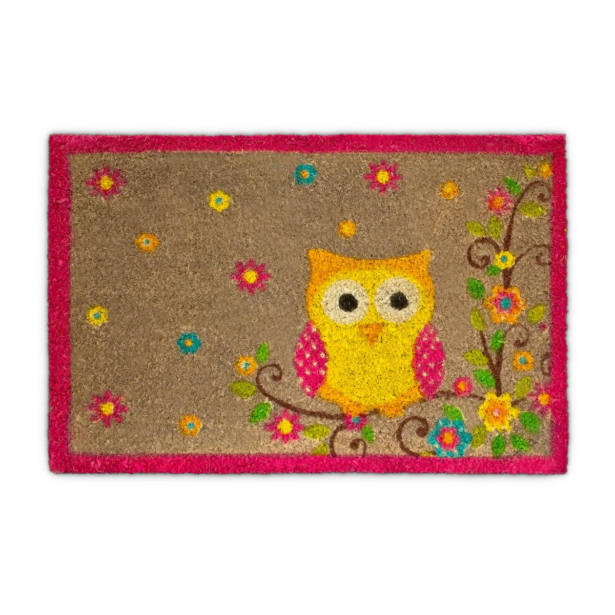 FUSSMATTE - Dunkelbraun, Kunststoff/Textil (40/60cm) - Relaxdays