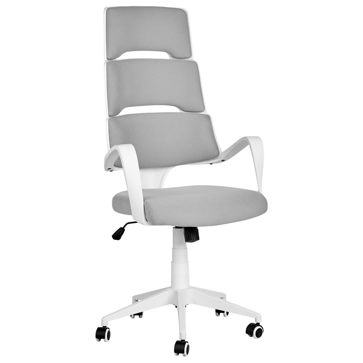 BÜROSTUHL Kunststoff Grau Grandiose - Grau, Textil (66/118/52cm) - Beliani