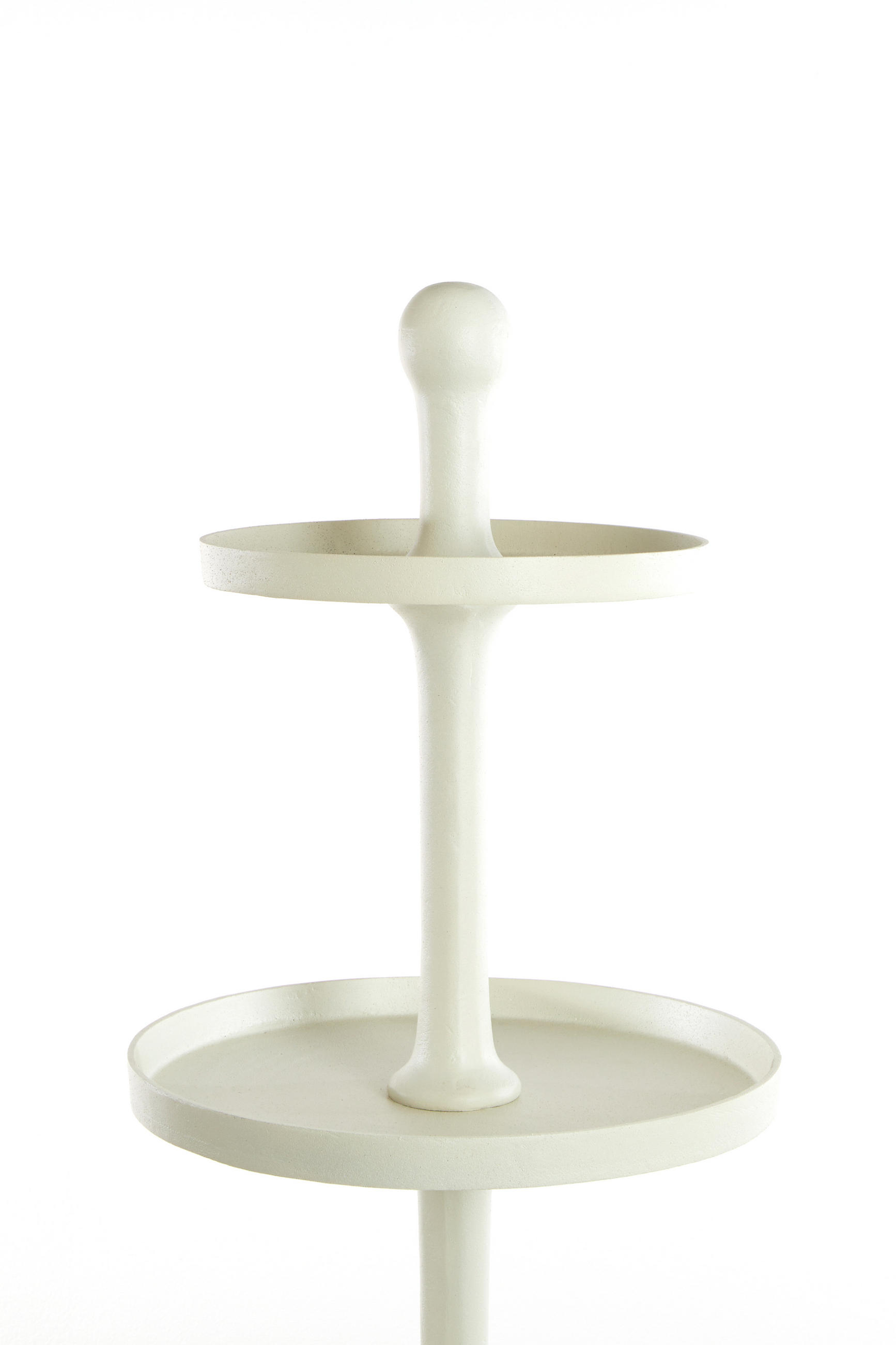 ETAGERE Hokksund Weiß Ø80/200 cm - Weiß, Metall (80/200cm) - Light & Living