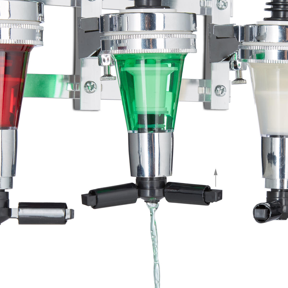 BARBUTLER - Silberfarben, Kunststoff/Metall (73/36/11cm) - Relaxdays