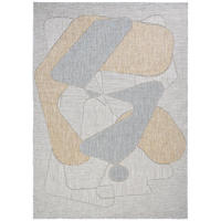 TAPISO YUCANA Grau Outdoor Teppich Flachgewebe 80/150 cm - Grau, Textil (80/150cm) - Tapiso