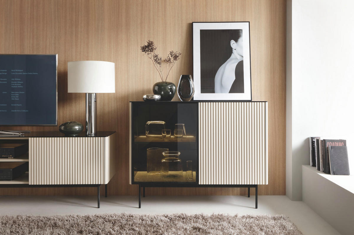 SIDEBOARD: Kaschmir, 107 x 84 x 39 cm - Kaschmir, Holzwerkstoff (107/84/39cm) - 3XE LIVING