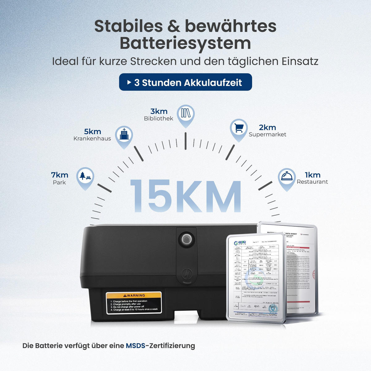ELEKTROMOBIL mit vier Rädern für Senioren, Tragkraft 136 kg, Geschwindigkeit 6 km/h - Schwarz, Metall (99.9/82/48.5cm)