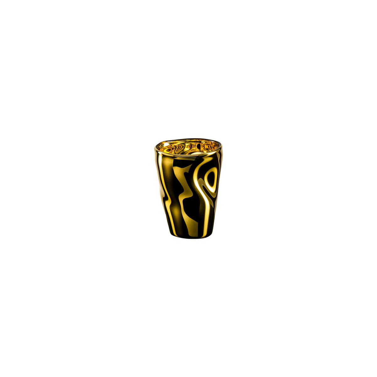 ESPRESSOGLÄSER Unik gold 100 ml 2er Set - Goldfarben, Glas (0.1L) - Eisch