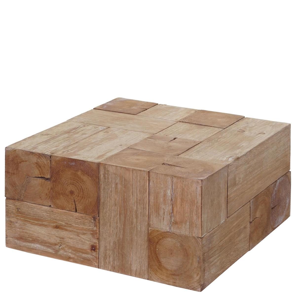 COUCHTISCH A15C MASSIVHOLZ quadrat Braun - Braun, Holz (60/60/30cm) - MCW