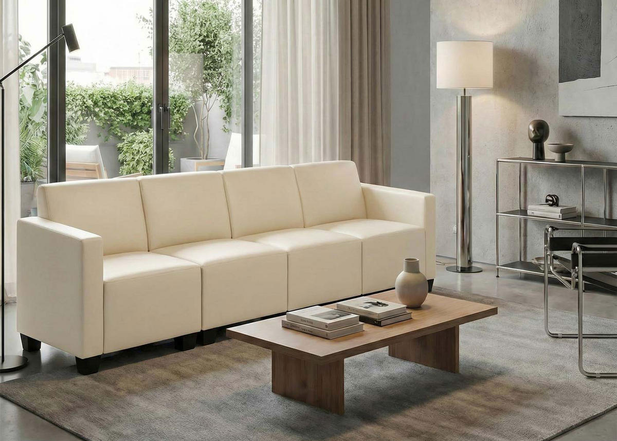 4-SITZER SOFA Beige - Beige/Creme, Textil (250/76/72cm) - MCW