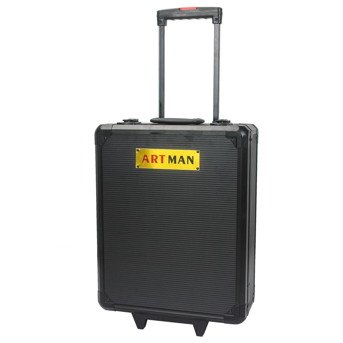 WERKZEUGSET 899 TEILE, rollender Wagen mit 4 Schubladen, Schwarz - Schwarz, Kunststoff (20/51/36.5cm) - Novahome