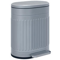 MÜLLEIMER DE-08930 20 L Treteimer mit Soft-Close Grau - Grau, Metall (31.2/45/36.5cm) - ComfortXL