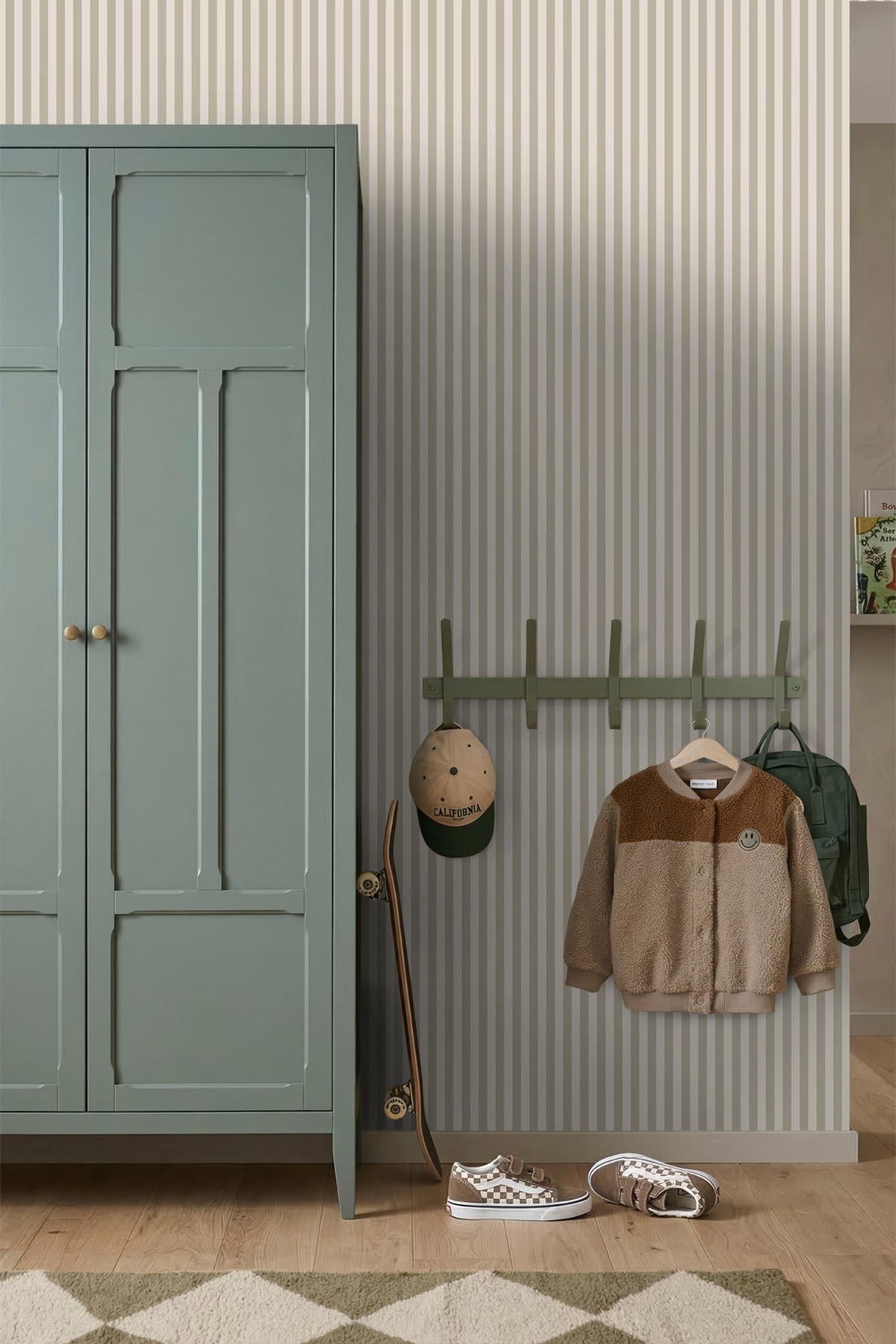 TAPETE Streifen 53 cm x 10.05 m - Beige, Papier (53/1000cm) - ESTAhome