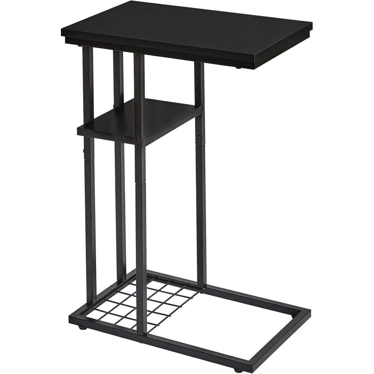 BEISTELLTISCH C-Form Schwarz 40 x 26 x 61.5 cm 1er Set - Schwarz, Metall (40/26/61.5cm)