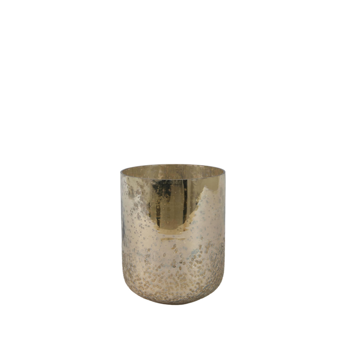WINDLICHT Mirjoli - Gold - 16/16/21 cm - Goldfarben, Glas (16/21/16cm) - Light & Living