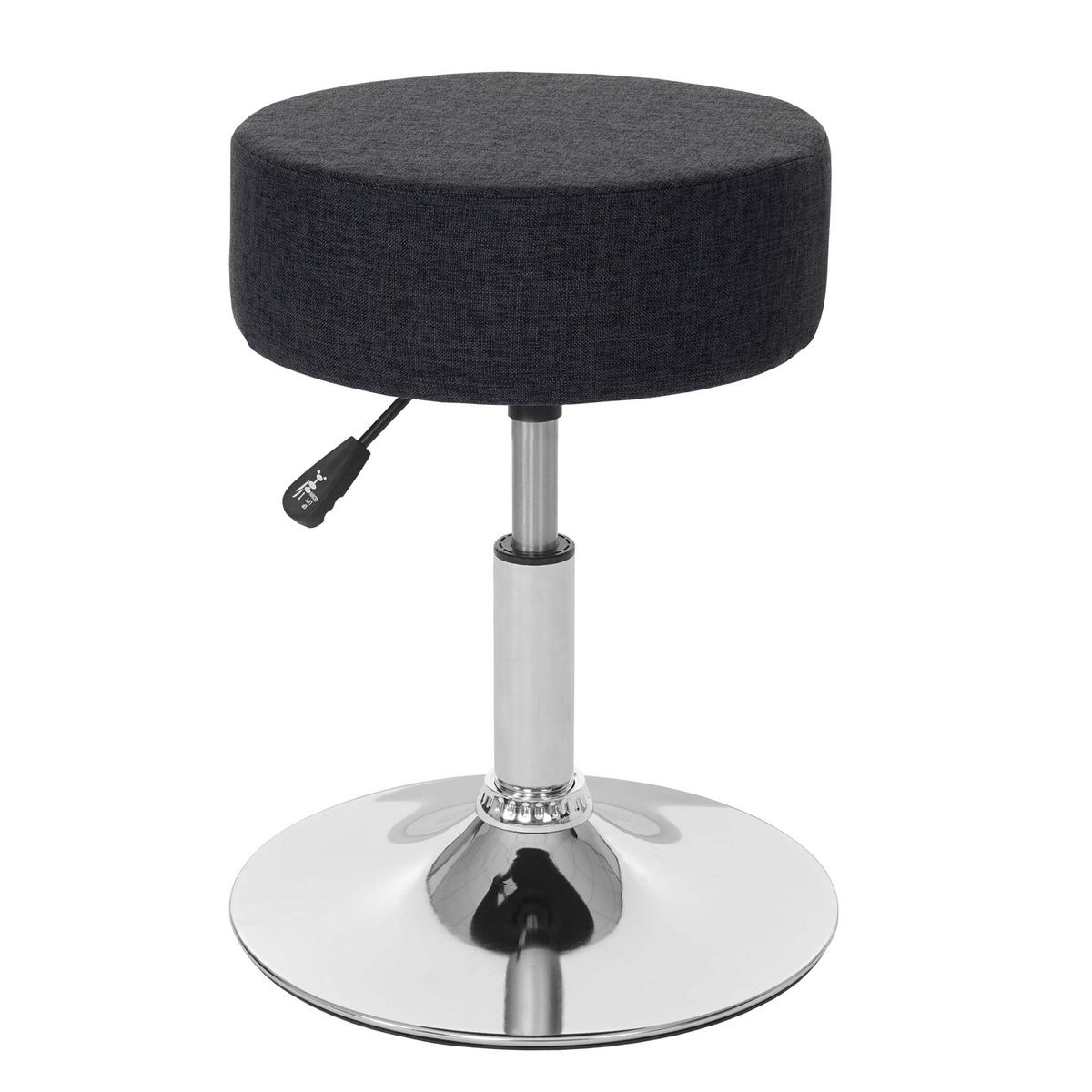 HOCKER Anthrazit - Anthrazit, Textil (35/55/35cm) - MCW