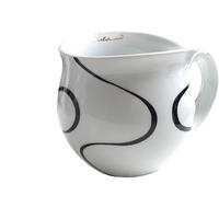 KAFFEEBECHER XXL Loop black - Goldfarben, Keramik (0.6L) - Luigi Colani Porzellan