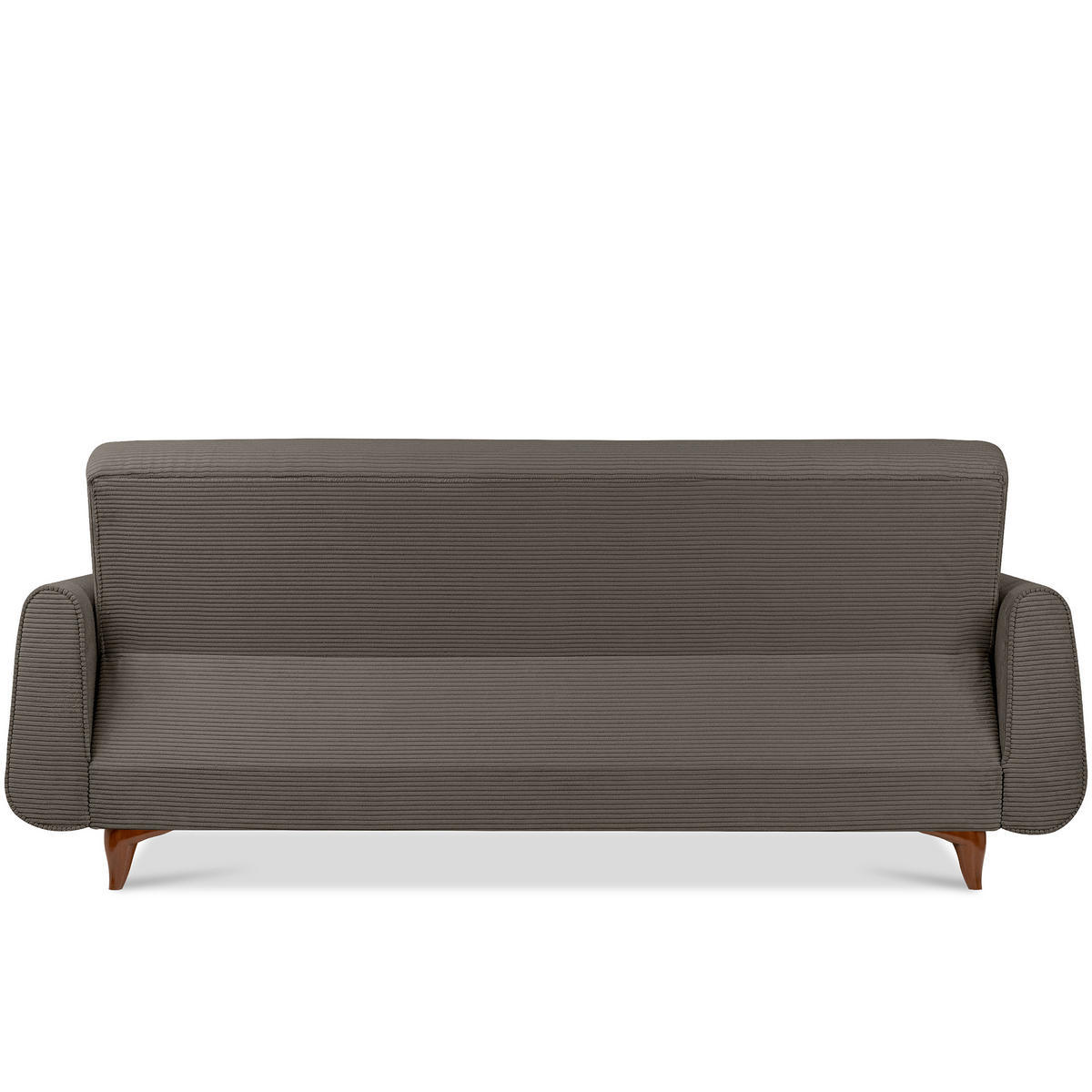 3-SITZER-SCHLAFSOFA GUSTAVO II mit Armlehnen, Graubeige - Greige/Beige, Holz/Holzwerkstoff (230/98/98cm) - KONSIMO®