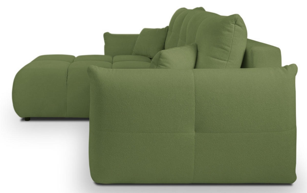 ECKSOFA Grün BOSE Mit Schlaffunktion Links - Grün, Textil (257/177cm) - Sepro Meble