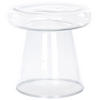BEISTELLTISCH Glas transparent rund 39 cm Caldera - Transparent, Glas (39/39/40cm) - Beliani
