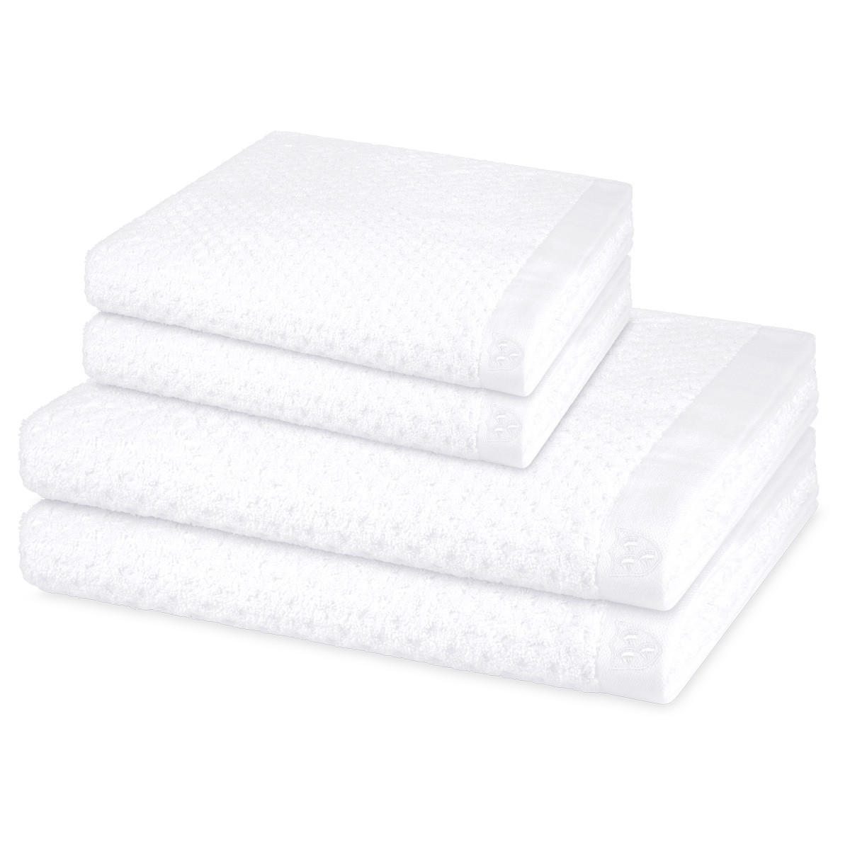 FROTTIERSET Harmony 4-teilig - Weiß, Textil (50/100cm) - Ross