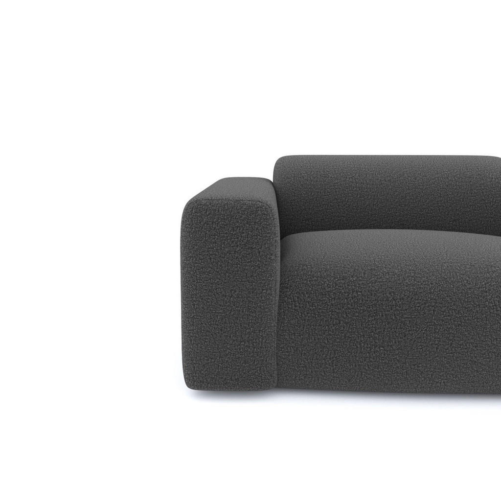 Thumbnail - Sia Home Sofa, Graphit, Textil, 3-Sitzer, 205x73x97 cm, Wohnzimmer, Sofas & Couches, Sofas, 3-Sitzer Sofas