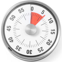 TIMER FÜR DAS KOCHEN Analoger Küchenwecker - Schwarz, Kunststoff (2/3/8cm) - Hendi