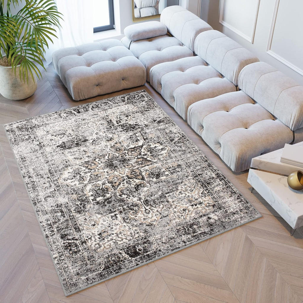 Thumbnail - Tapiso Teppich, Hellgrau, Textil, Rechteckig, 120x170 cm, Teppiche & Böden, Teppiche